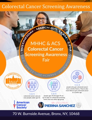 MHHC & ACS Colorectal Cancer Screening Fair